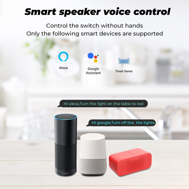 Tuya Wifi 미니 스마트 스위치, 양방향 제어, Alexa Google Assistant 스마트 라이프 앱이 있는 스마트 홈 자동화 모듈 지원