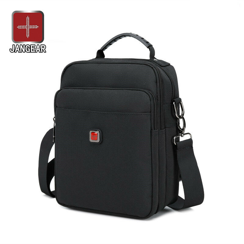 JANGEAR Men Lightweight Nylon Bags Casual Shoulder Bag Travel Tote Waterproof Shoulder Bags Mens Business Horizontal Handbag