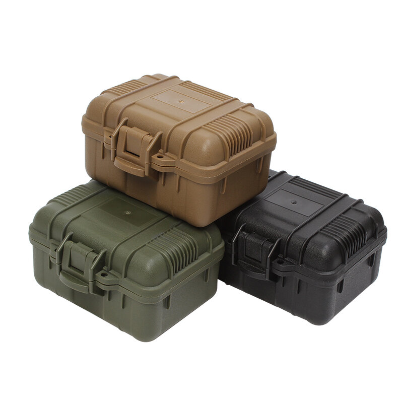 Boîte de rangement étanche antichoc pour accessoires de chasse, boîte à outils de portée de munitions ABS, boîte d'équipement de Paintball