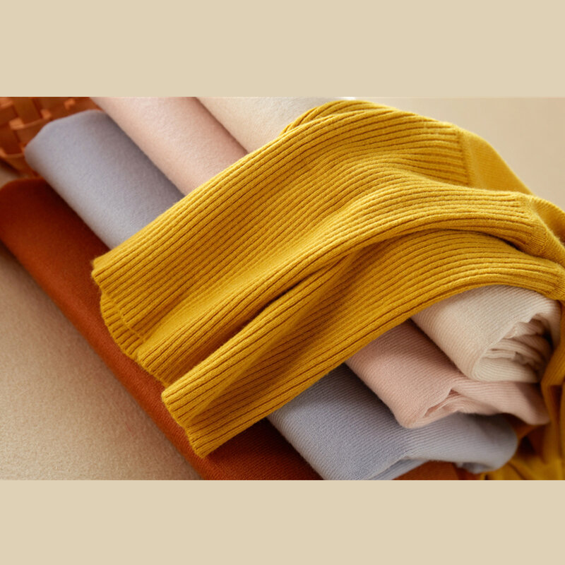 Marwin – Pull épais à col roulé pour Femme, Pull surdimensionné, solide, tricoté, nouvelle collection automne hiver