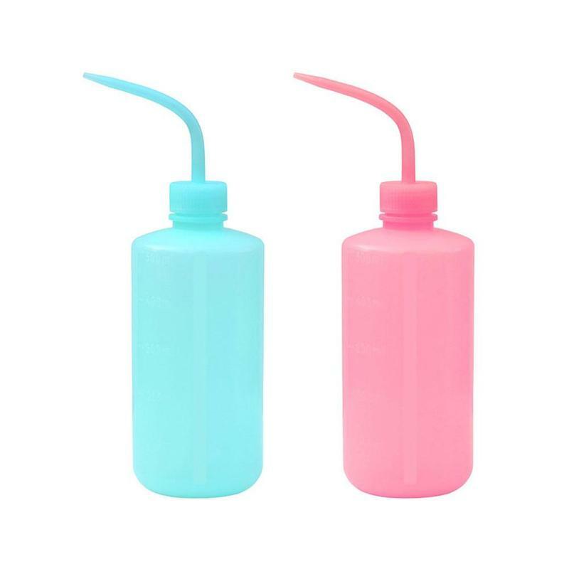 250Ml Botol Cuci Bulu Mata Plastik Merah Muda untuk Ekstensi Bulu Mata Profesional Alat Aplikasi Microblading Tato Pembersih