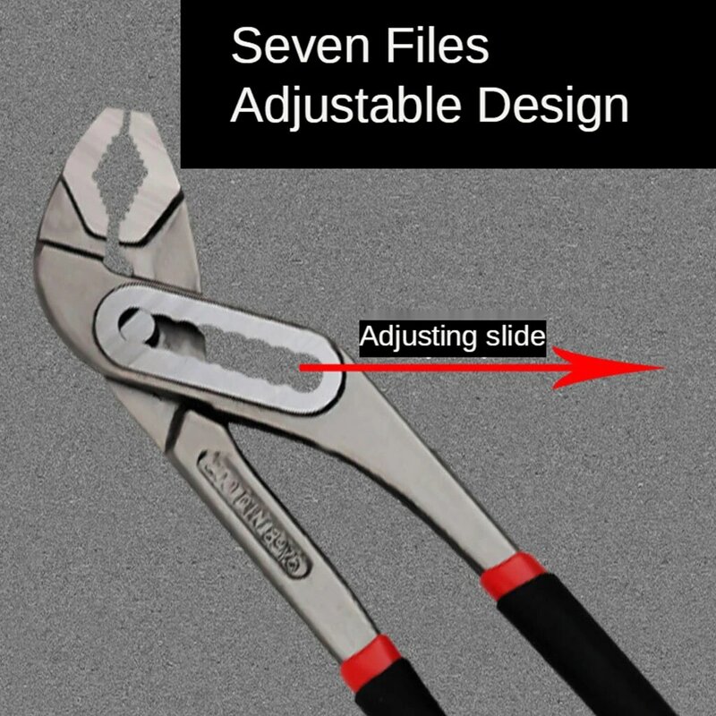 Water Pump Pliers Adjustable 8inch 10inch 12inch Quick Release Groove Slip Joint Pliers for Maximum Bite & Minimum Wear