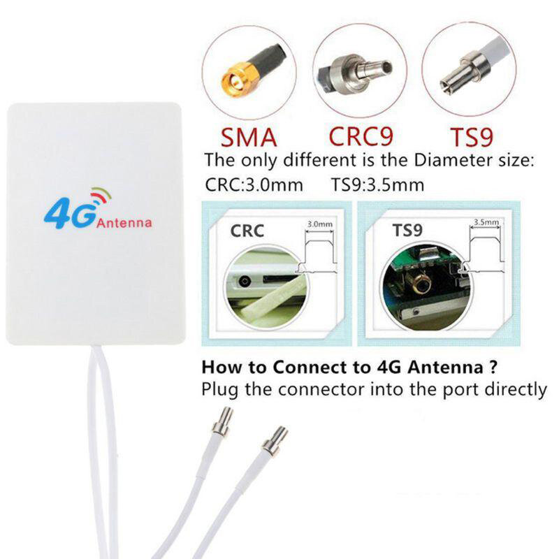 Antena externa Anetnna para Router Huawei 3G 4G LTE, conector SMA TS9 CRC9, 3M, 2 uds.