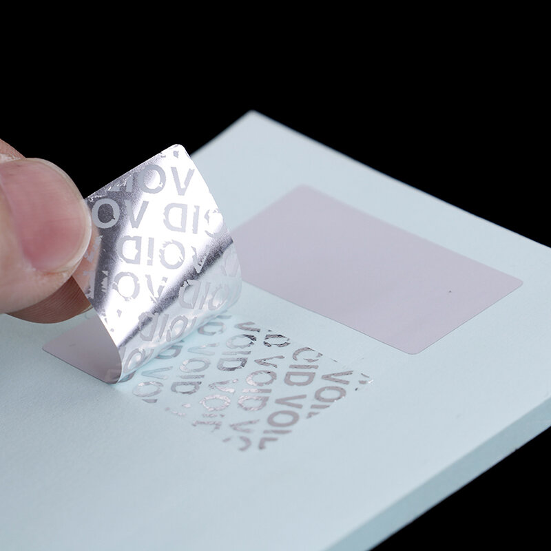 Pegatina de protección de garantía de 100 piezas (40mm x 20mm), sello de seguridad a prueba de manipulaciones, etiquetas adhesivas vacías
