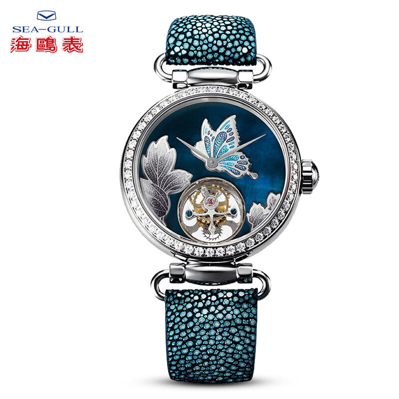 Seagull 럭셔리 브랜드 Tourbillion 시계, 여성용 기계식 시계, 사파이어 시계, 713.18.8100L