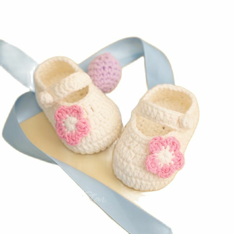 Chaussures de princesse en coton tissé à la main pour bébé, cadeau, nouveau