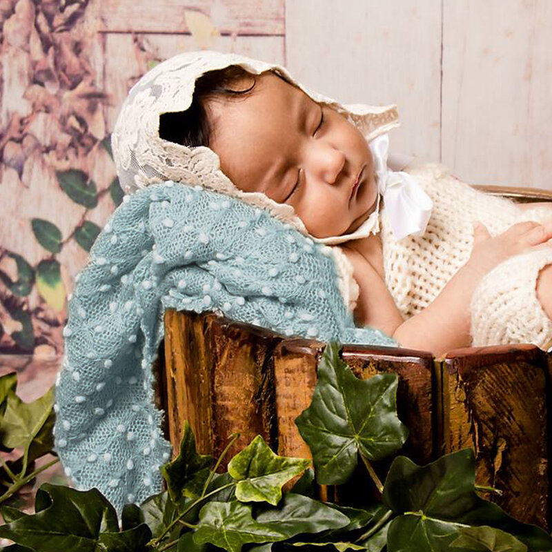 Fotoshoot Accessoires Baby Gebreide Zachte Kleine Bobble Wrap Voor Pasgeboren Baby Fotografie Props Mand Filler Achtergrond Stof