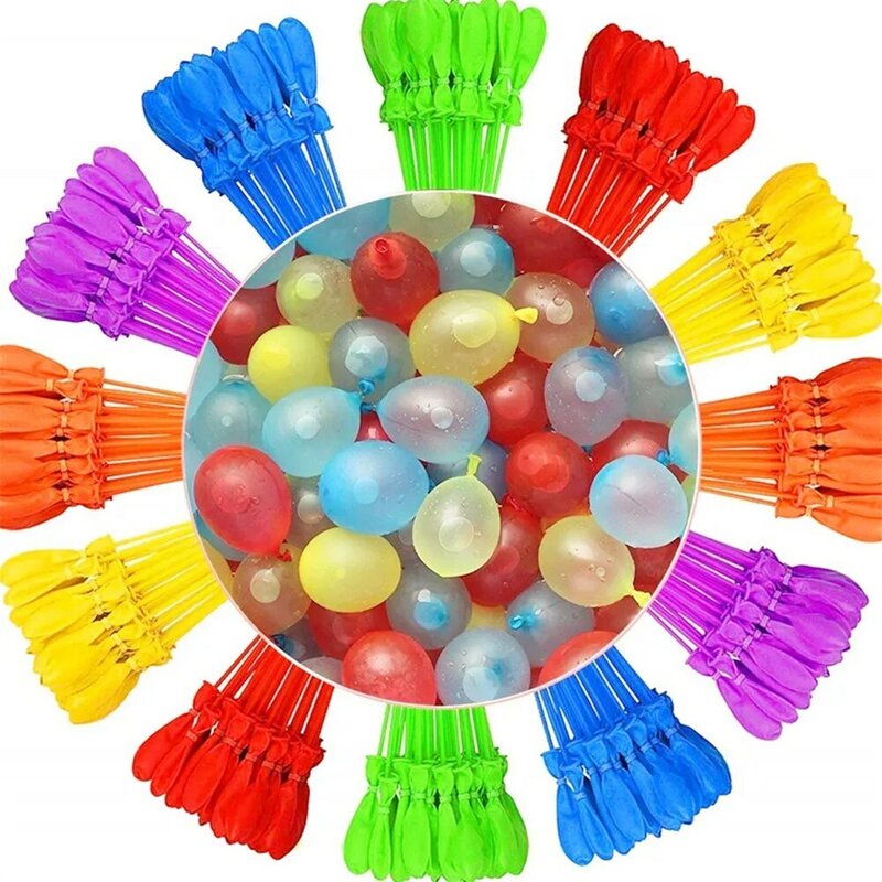 111 pçs/saco balões de água grupo preenchido com balões de água látex balão de brinquedo balões de injeção rápida brinquedo do jogo de verão