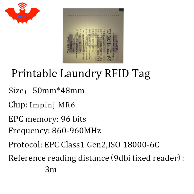 Impinj Monza R6 EPC Gen2 6C, etiqueta RFID UHF, lavable, para ropa, 915, 868, 860-960M, tarjeta inteligente, etiquetas RFID pasivas