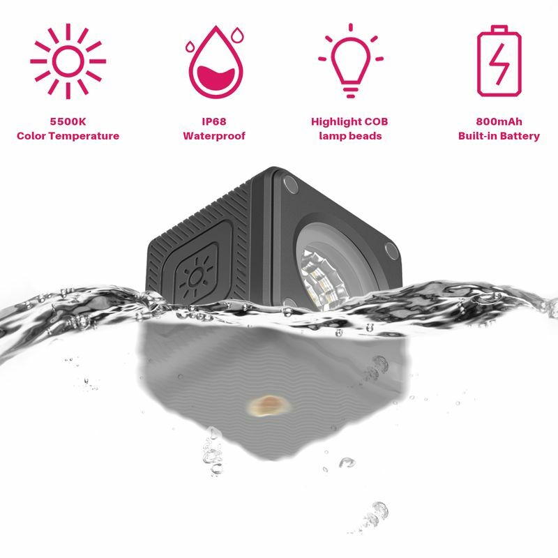 L1pro-gopro 10, 9, 8, dslr用のカラーフィルター付き防水LEDライト,新しいコレクション