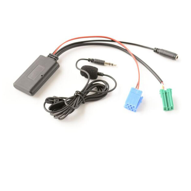 Mikrofon kabel Aux Bluetooth 5.0 mobil adaptor panggilan bebas genggam untuk Radio Renault Megane 2 Updatelist
