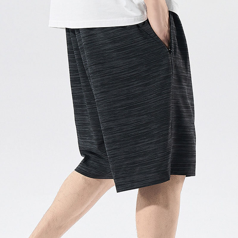 Summer Men's shorts 6XL Waist 138cm 5XL Loose thin style Striped shorts