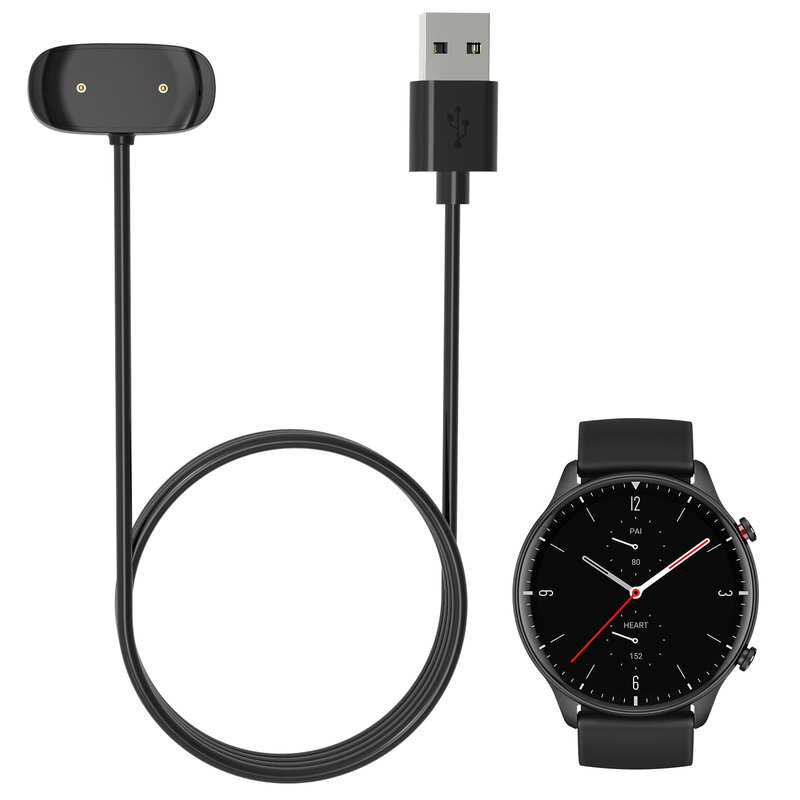 Smart Watch Dock Charger Adapter USB Charging Cable Cord For Amazfit GTR 2(GTR2)/GTS 2(GTS2)/Bip U/GTR 2e/GTR3 GTR3 Pro GTS 3