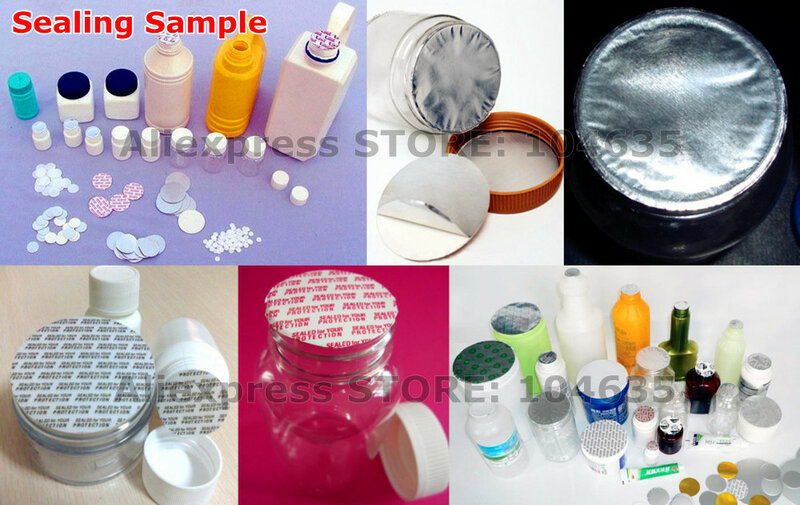 Máquina de sellado de frascos de inducción, sellador de botellas de plástico médico, tapado electromagnético de mano, máquina de sellado de tapa de taza, 20-100mm