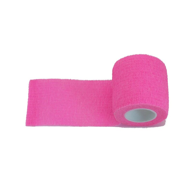 1/6/10Pcs Bright pink Sport Self Adhesive Elastic Bandage Wrap Tape Elastoplast For Knee Support Pads Finger Ankle Palm