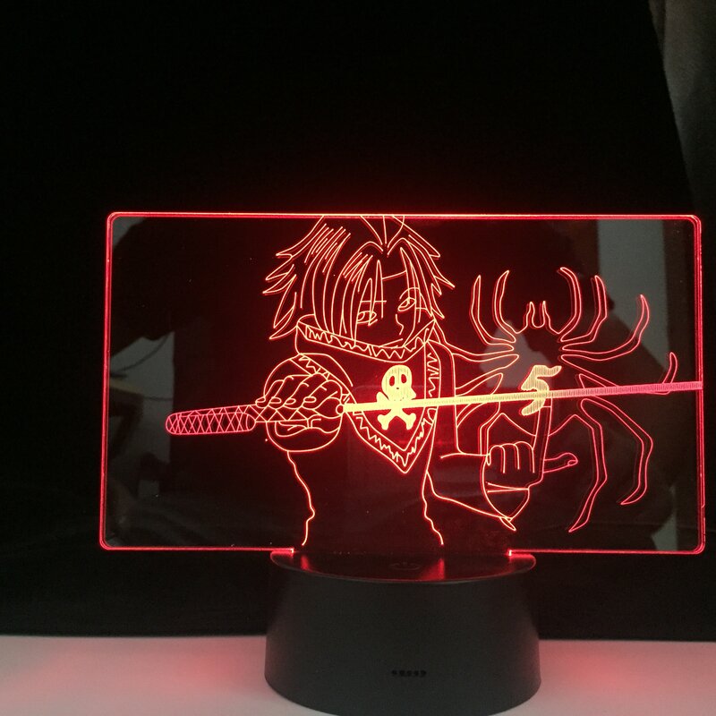 FEITAN PORTOR LED ANIME LAMP HUNTER X HUNTer Anime light 3d 16 colori telecomando cambia Led Night Light Home Decor regalo