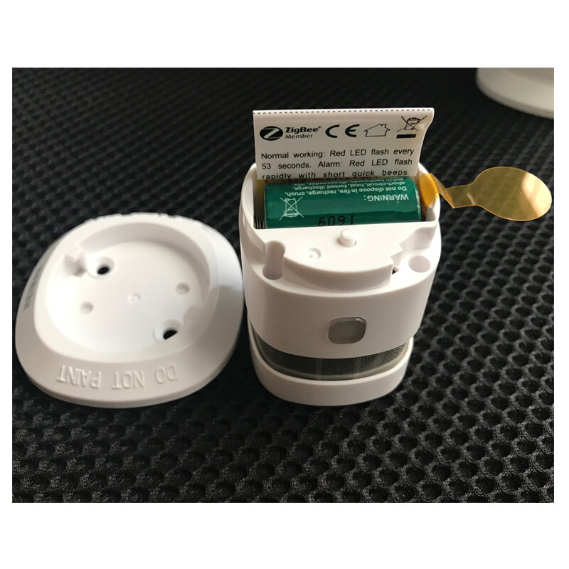 Tuya Zigbee Smoke Detector Smart Fire Sensor Battery Life 5 Years Tuya Fire Alarm Sensor