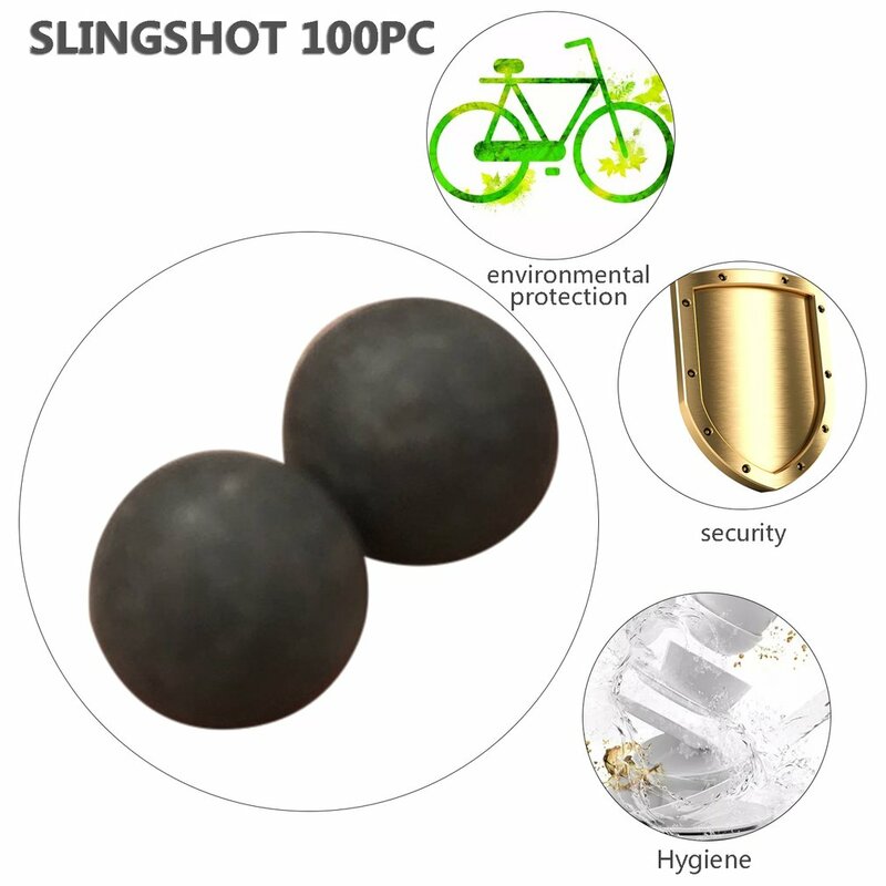 100Pcs 10Mm Slingshot ลูกปัดโคลนลูกความปลอดภัยปลอดสารพิษ Slingshot Ammo Solid ลูกบอลดินสำหรับกลางแจ้งการล่าสัตว์