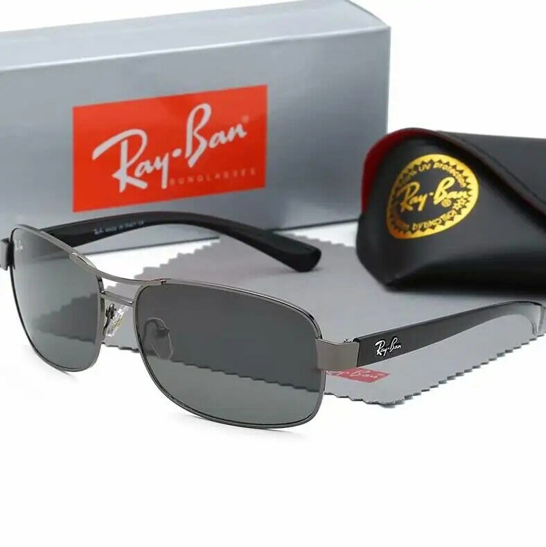 Gafas de sol Rayban 2019 originales para piloto al aire libre, marca de diseñador, prescripción de protección UV para hombres/mujeres, gafas de sol RB3379