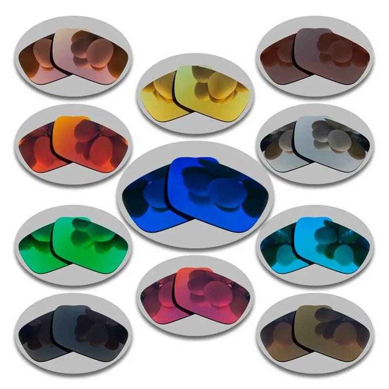 Polarisierte Sonnenbrille Ersatz Linsen für-Spy Optic Dirk Rahmen-Silber