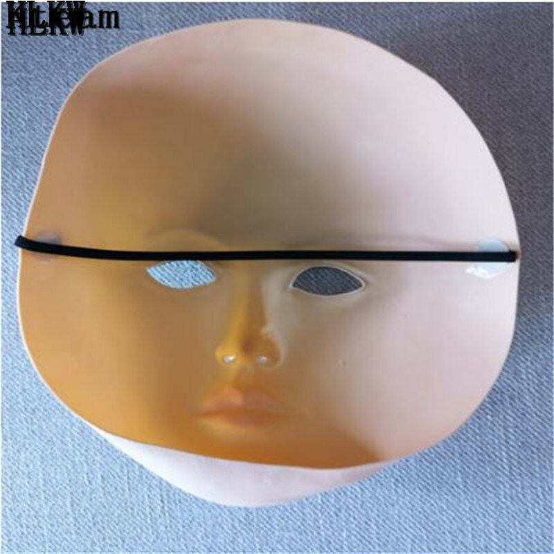 Seksowna lateksowa realistyczna kobieca maska lateksowa maska przeciwsłoneczna seksowne kobiety skóry maski na maskaradę Transgender pół zakryta maska do odgrywania ról