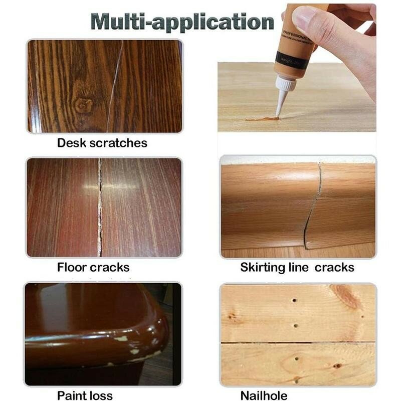 Móveis scratch removedor rápido de madeira risco corretivo móveis reacabamento reparação pintura cor colar reparação caneta