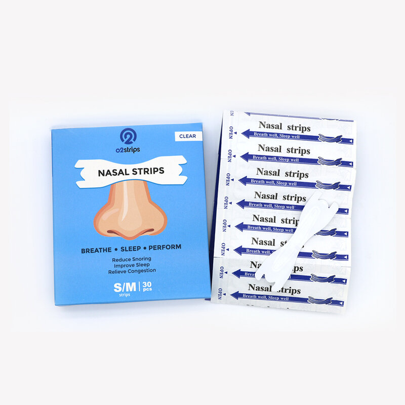 300 Buah/10 Kotak Strip Hidung Transparan Patch Anti-dengkuran untuk Tidak Mendengkur Tidur Santai Anti-dengkuran untuk Hidung Lebih Baik Napas Penahan Dengkuran