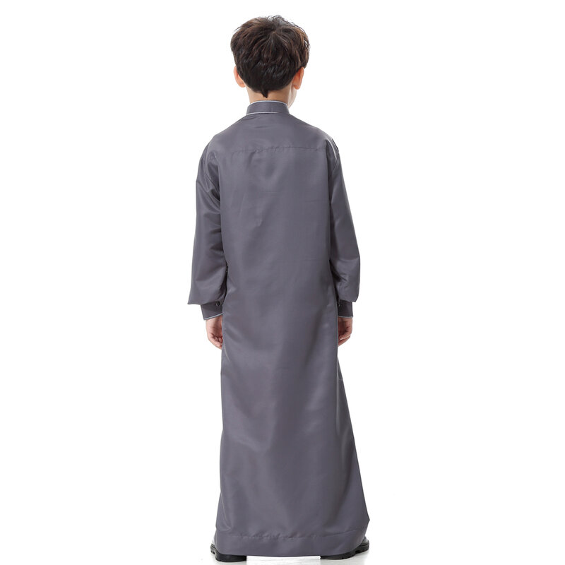 Мусульманский халат для мальчиков, Абая, Дубай, кафтан, Оман, арабский, Катар, мусульманская детская одежда, кафтан, Рамадан, мусульманская одежда