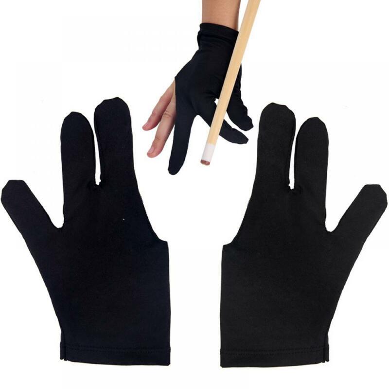 Перчатки для снукера с тремя пальцами, кий для пула бильярда, для левой руки, из лайкры, аксессуары для бильярда, набор для игр в помещении, 10 шт.