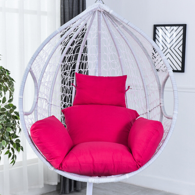 Hamac à œufs | Panier suspendu, coussin de chaise, coussin épais dos de nid, pour intérieur extérieur Patio cour jardin plage bureau