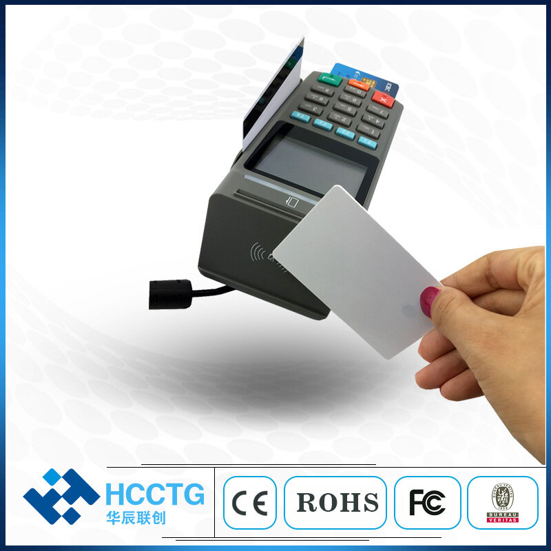 Smart Card Reader All  in 1 Desktop Security E-Payment ATM POS USB Pinpad  With LCD Display Z90PD