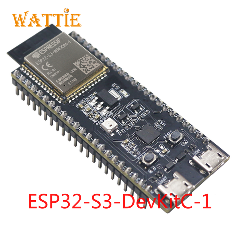 ESP32-S3-DevKitC-1ดำเนินการ Esp32-s3-wroom-1 (8เมตรแฟลช2เมตร8เมตร psran N8 N8R2 N8R8) พกพา Esp32-s3-wroom-2 (16เมตรแฟลช8M psran) N16R8V