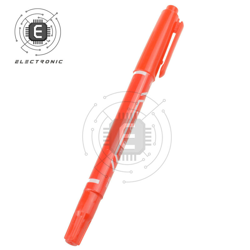 New PCB Circuit Board Ink Marker Double Pen PCB Repair Pen For CCL Printed Circuit Diagram Black/Blue/Red In Stock