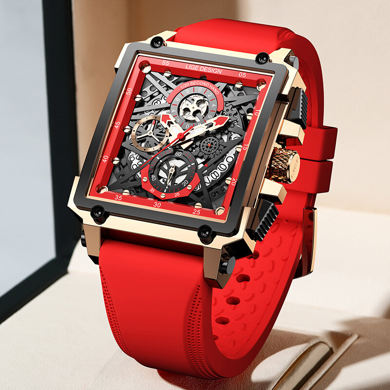 Neue Kreative Männer Uhr Top LIGE Marke Luxus Uhren Mens Casual Wasserdichte Sport Uhr Für Männer Mode Automatische Datum Uhr