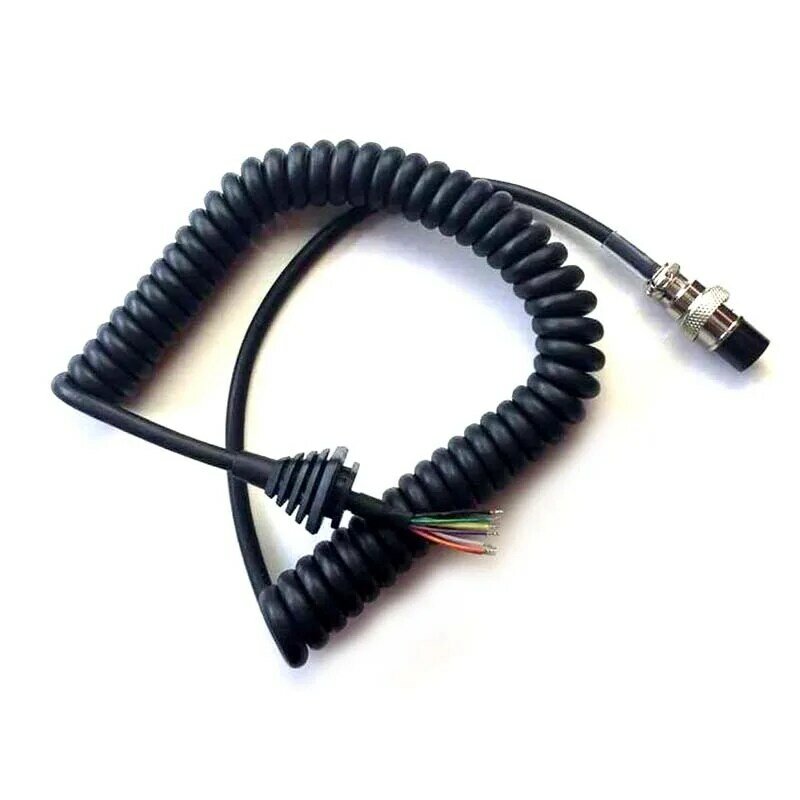 8Pin genérico reemplazo altavoz micrófono portátil Cable de micrófono de Cable para Alinco Radio EMS-57 EMS-53 DR635 DR620 DR435