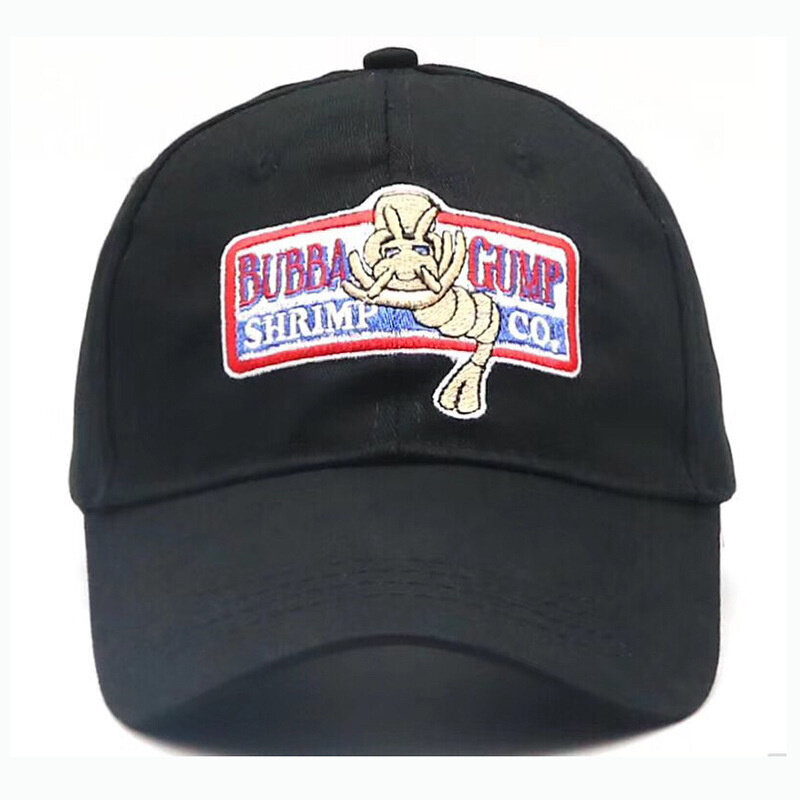 Gorra de béisbol ajustable Bubba Gump, sombrero de Camarón, sombrero de disfraz de Gump del bosque, sombrero bordado para disfraz de Halloween
