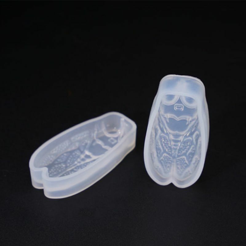 Molde de silicona con forma de Cicada de epoxi de cristal, joyería hecha a mano, molde colgante artesanal, accesorios, herramienta de fabricación de joyas