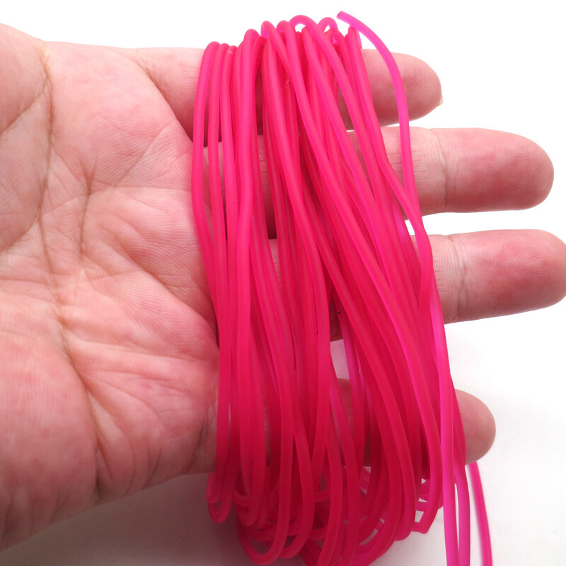 1.6mm rubber solid elastic rubber line 10m  rubber line for fishing  traditional level round elastic rope tied line fish