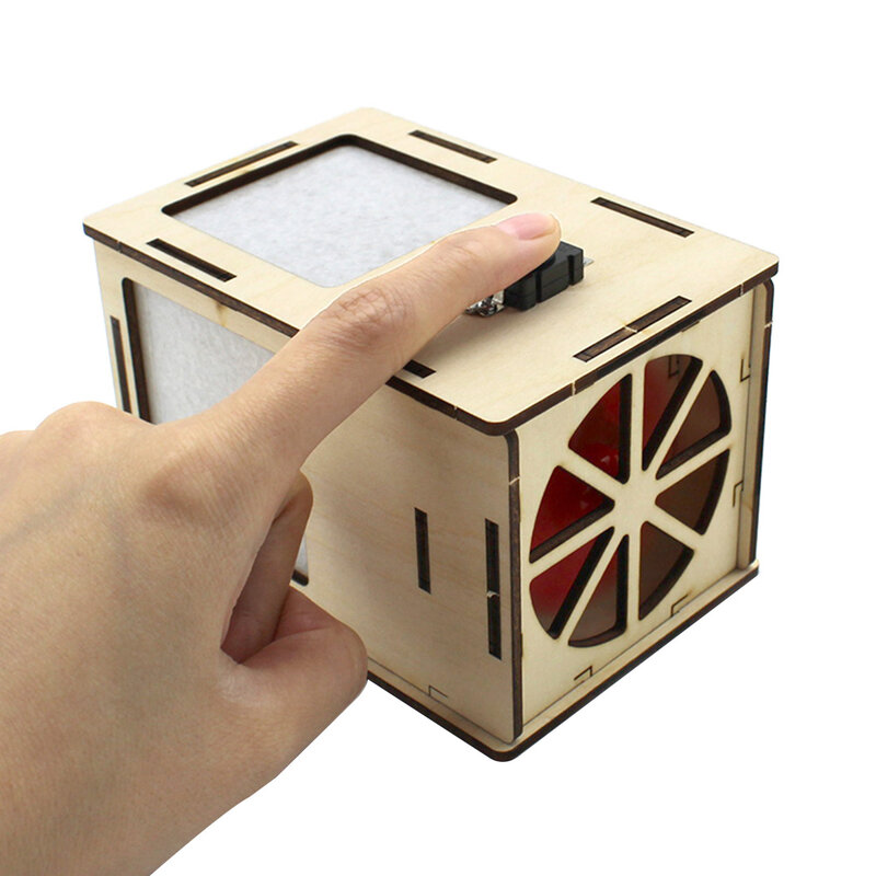 Feichao modelo de madeira diy montagem purificador ar caseiro ciência experiência tecnologia brinquedos para crianças educativos