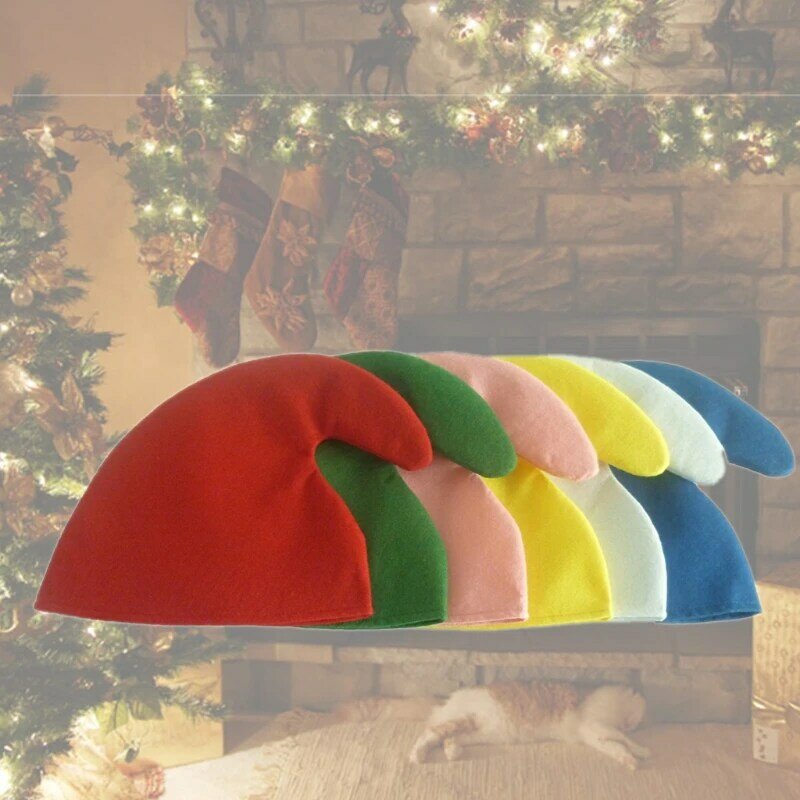 77hd chapéu de natal confortável elfos chapéu mostrar adereços natal feriado ano novo festivo férias festa suprimentos para adultos crianças