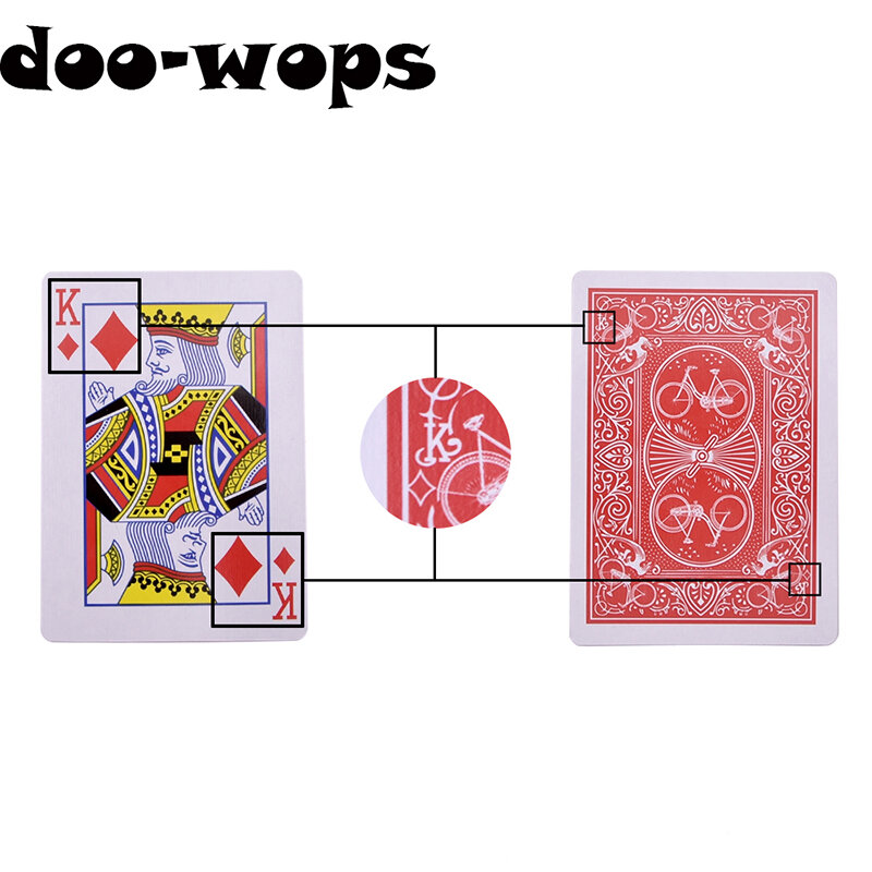 Marcado Jogando Cartas Deck para Truques Mágicos, Brinquedos Mágicos, Close Up, Ilusões De Rua, Truques, Adereços Mentalismo
