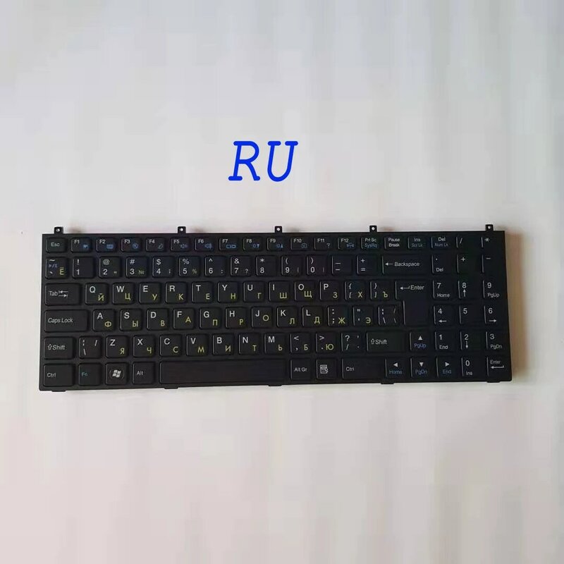 LatinRussian Tastatur für Clevo W76 W760 W762 W765 P150 P150HM P170HM P151EM W150 W150HRM W150ER W170ER E713X M980NU M98NU W765T