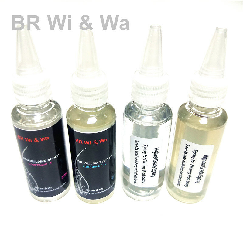 Высококачественный эпоксидный клей BR Wi & Wa 1:1 AB с кристаллами эпоксидной смолы для самостоятельной покраски удочки, этикетки удочки, приманки для рыбалки