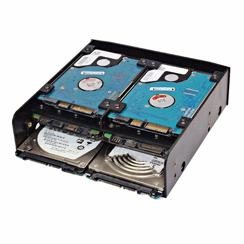 OImaster-estante de conversión de disco duro multifuncional, dispositivo estándar de 5,25 pulgadas, viene con Tornillo de montaje HDD de 2,5 pulgadas/3,5 pulgadas