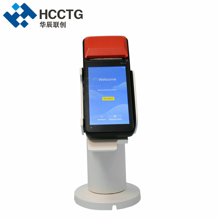 Personalizado ângulo ajustável giratória pos terminal suporte titular cartão de crédito máquina titular sistema pos suporte para pagamentos (PS-S03)