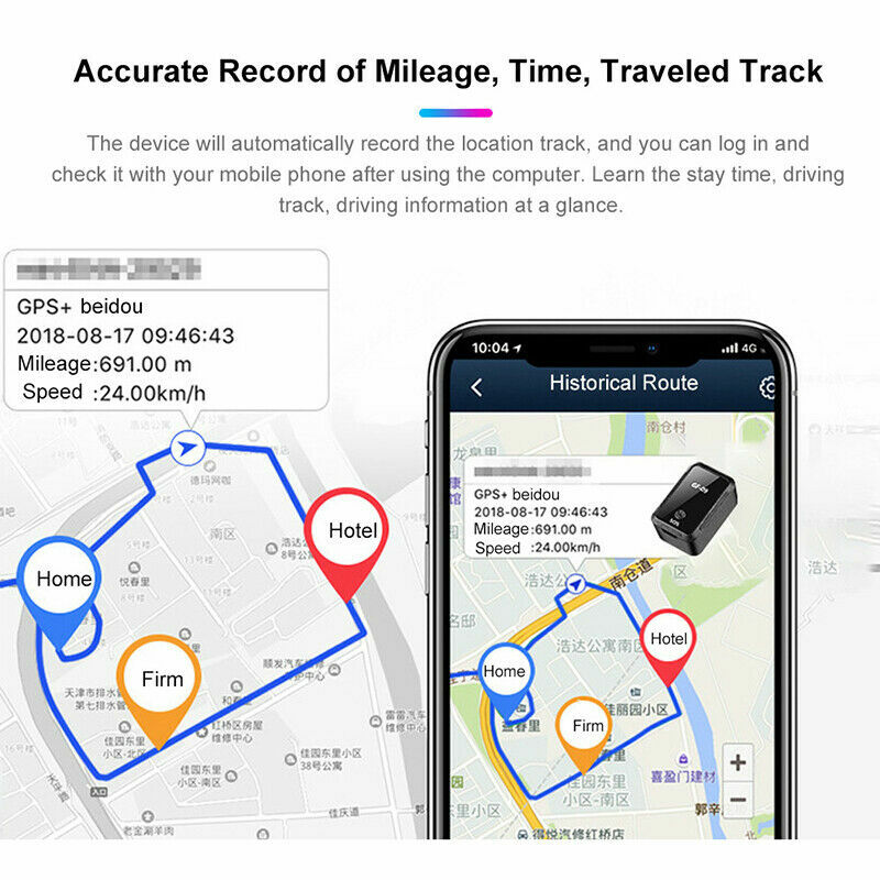 GF-09 Mini GPS Tracker APP Control Anti-Theft Device Car Kids Locator Magnetic Voice Recorder For Vehicle Car Person Location