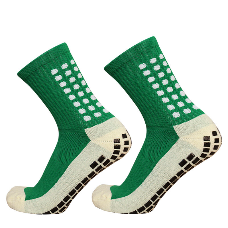 Calcetines deportivos antideslizantes de silicona para hombre y mujer, medias de agarre para fútbol y baloncesto, novedad