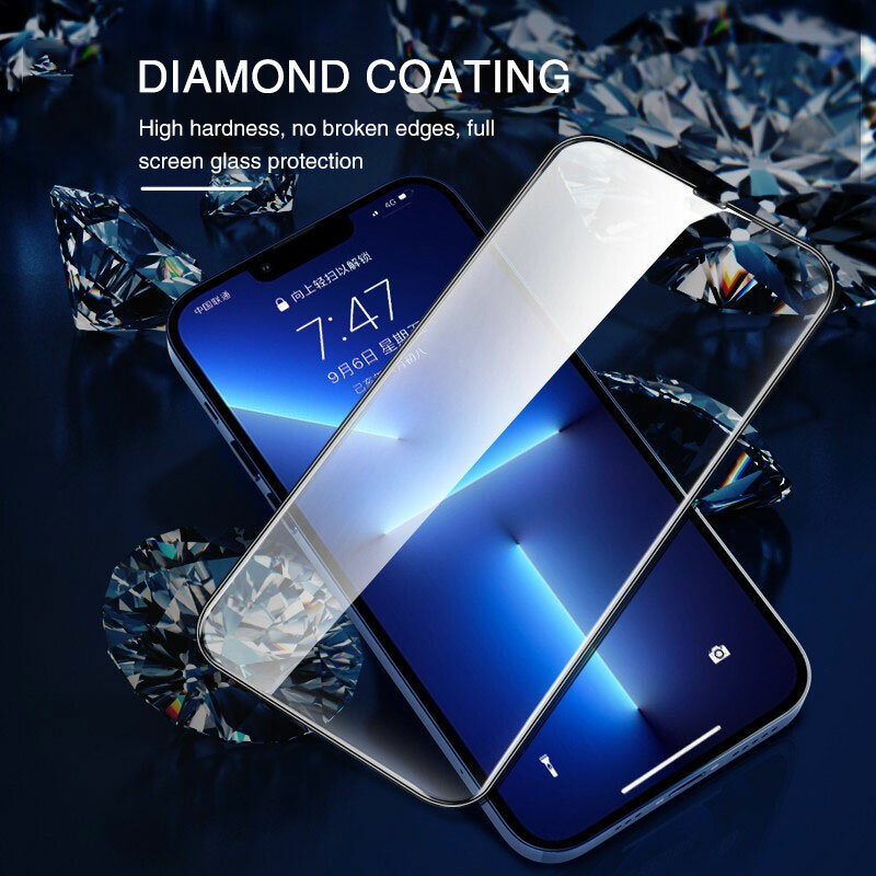 2 pçs 30d vidro temperado completo no protetor de tela para iphone 13 12 11 pro max xsmax x xr protetor de tela de vidro iphone 13 12 mini