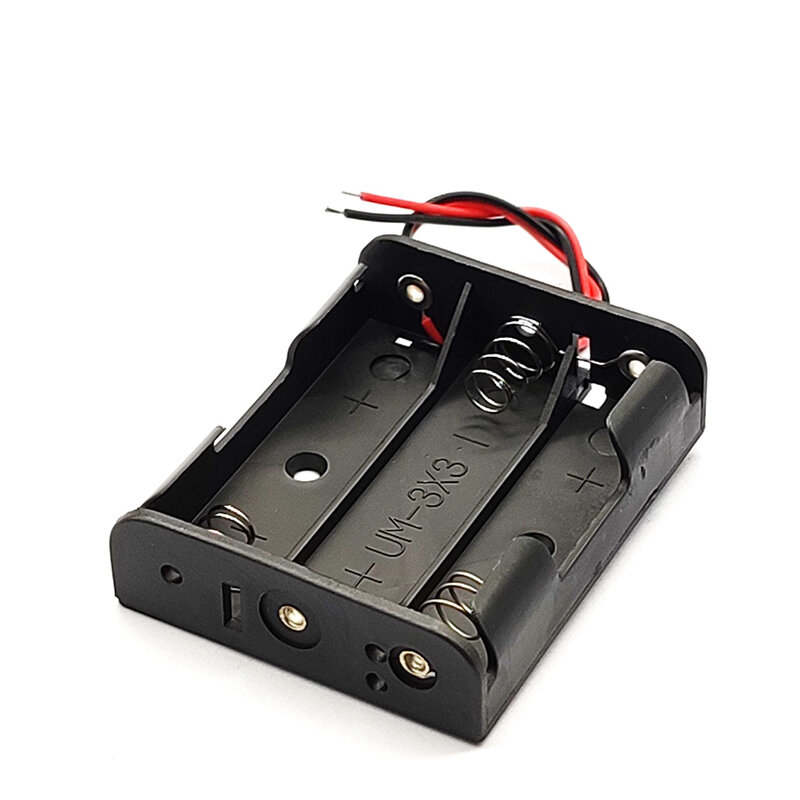 Soporte de batería AA, caja de almacenamiento de batería AA de tamaño 14500, cables de caja 14500 con 1, 2, 3 y 4 ranuras, envío directo
