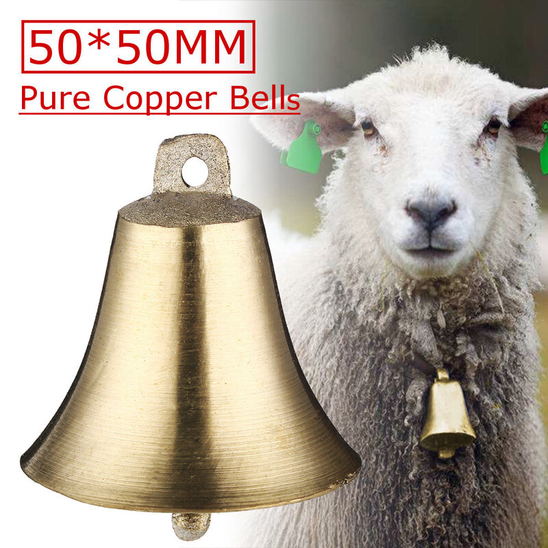 1 Pcs Cow Horse Sheep Grazing Copper Bells Large Thickened Cattle Sheep Antique Bells Animal Prevent The Loss Zinc Alloy Bells